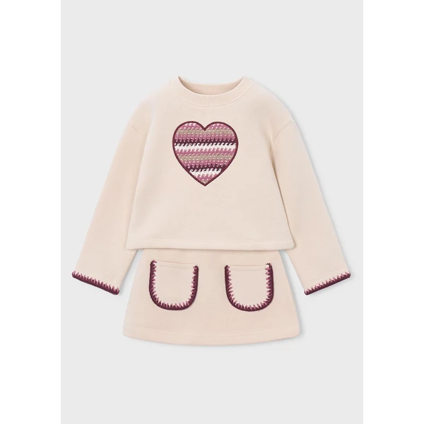MAYORAL SET SKIRT BEIGE
