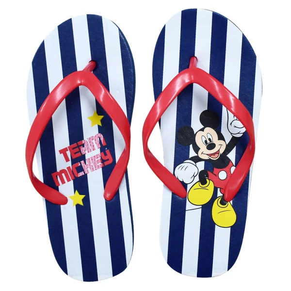 FLIP FLOPS MICKEY STRIPED RED