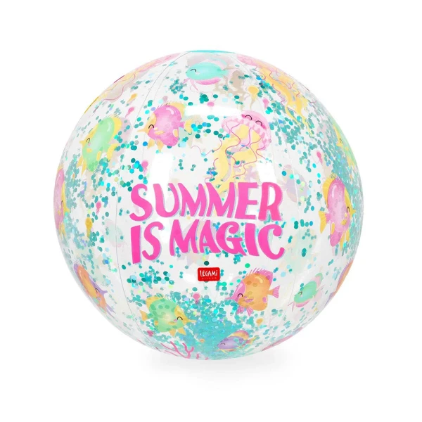 LEGAMI BEACH BALL 40 cm GLITTER SUMMER IS MAGIC