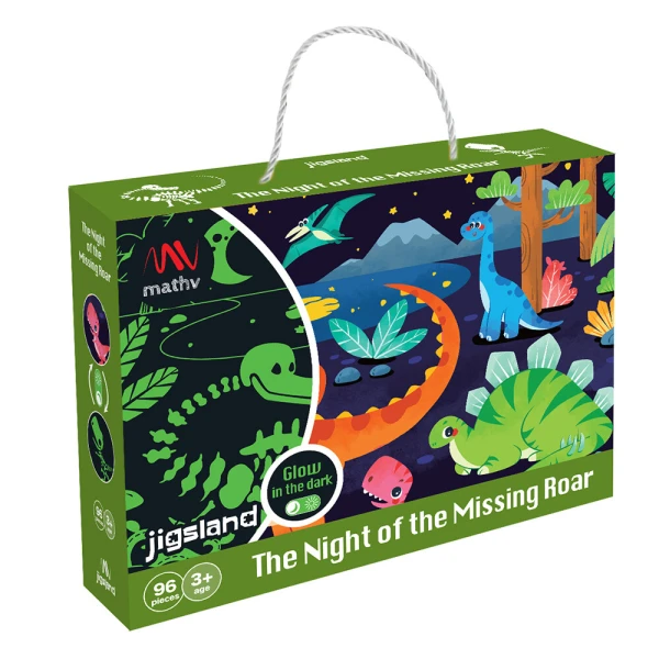 GLOW IN THE DARK 96 pcs THE NIGHT OF THE MISSING ROAR
