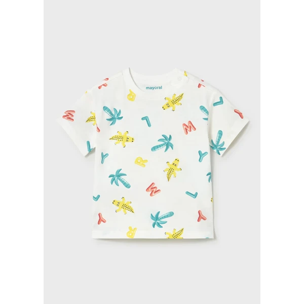 MAYORAL SET COTTON JERSEY SHORT SLEEVES TURQUOISE 