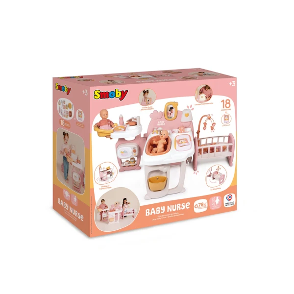 SMOBY BABY NURSE ΜΕΓΑΛΟ ΣΕΤ ΦΡΟΝΤΙΔΑΣ ΚΟΥΚΛΑΣ