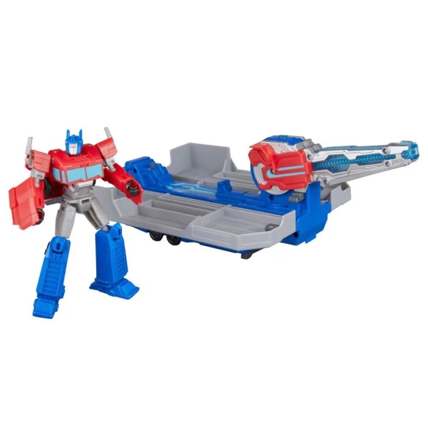 TRANSFORMERS EARTHSPARK PLAYSET OPTIMUS PRIME BATTLE TRAILER
