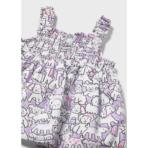 MAYORAL DRESS AND RIBBON LILAC 
