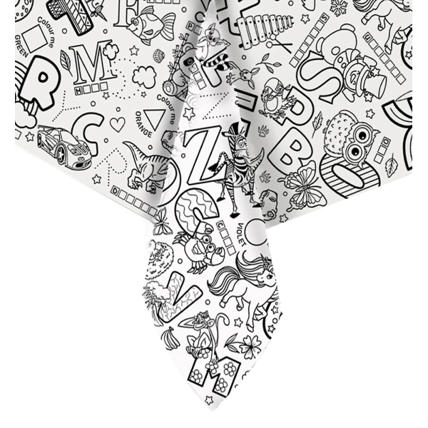 SPLAT PLANET GIANT COLOURING TABLECLOTH 240X120 cm CLEVER