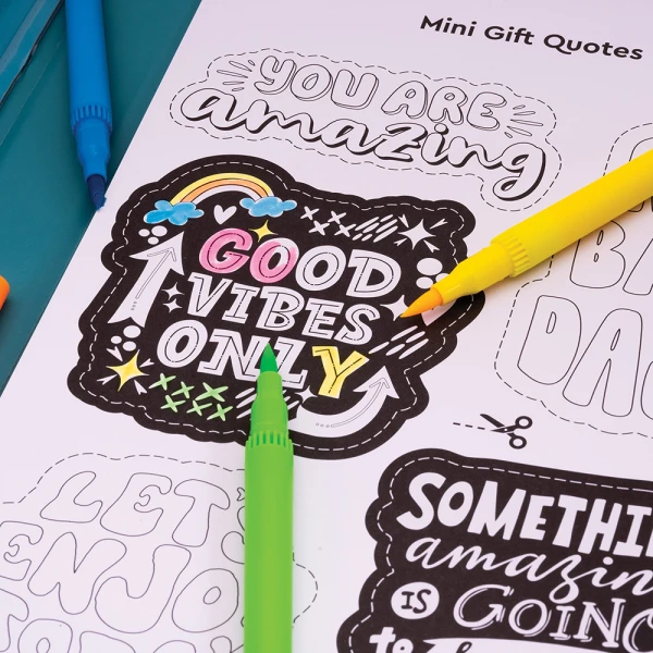 HAPPIHOBBI ART JOURNAL NEON MARKERS FOR AGES 9+