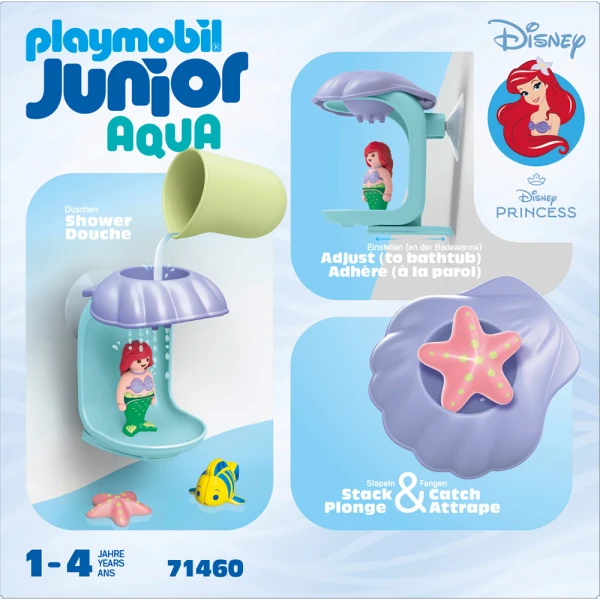 PLAYMOBIL JUNIOR & DISNEY ARIEL\'S SHELL SHOWER