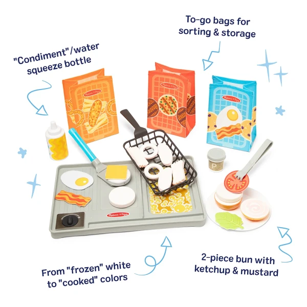 MELISSA & DOUG ΣΕΤ FLIP AND FRY ΓΚΡΙΛ