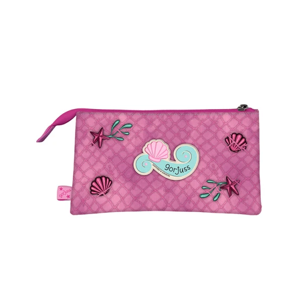 GORJUSS SANTORO TRIPLE PENCIL CASE MAKING WAVES - THE WORLD IS YOUR OYSTER