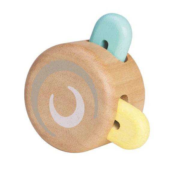 PLAN TOYS WOODEN PASTEL PEEK-A-BOO ROLLER