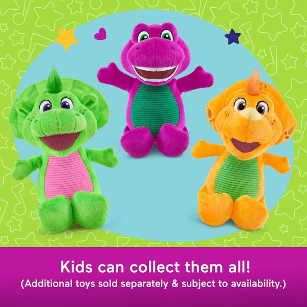 FISHER PRICE BARNEY\'S WORLD PLUSH 20 cm DINOSAUR PINK