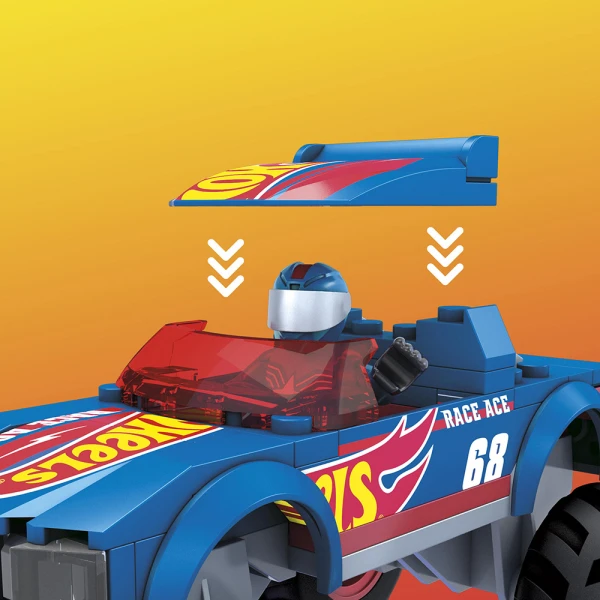 HOT WHEELS MIGHTY RACE ACE™ & GUNKSTER™ - BLUE