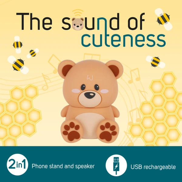 LEGAMI THE SOUND OF CUTENESS - WIRELESS SPEAKER STAND - TEDDY BEAR