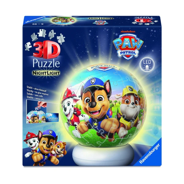 RAVENSBURGER 3D NIGHTLIGHT PAW PATROL
