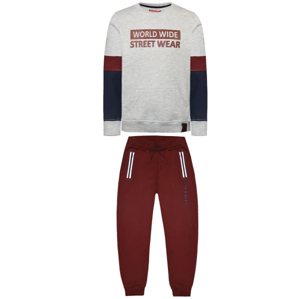ENERGIERS BOY JOGGING SUIT BORDEAUX
