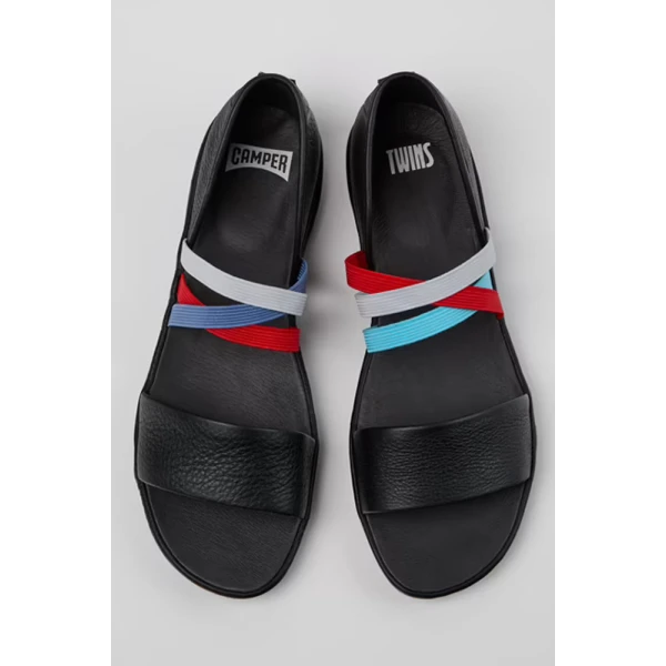 CAMPER WOMEN\'S SANDALS ISLA TWINS BLACK