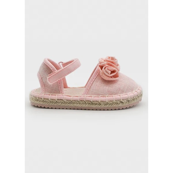 MAYORAL ESPADRILLES JUTE FLOWERS PINK  
