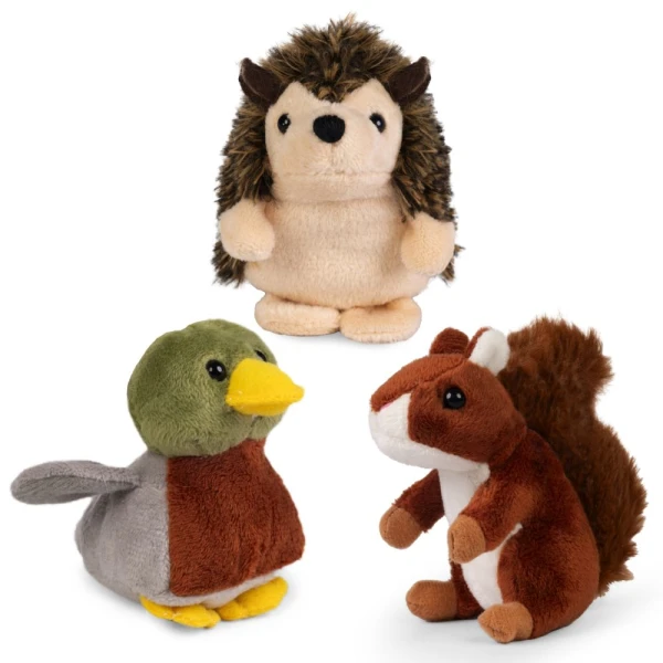 KEYCRAFT LITTLE LIVING NATURE PLUSH ANIMAL - 6 DESIGNS