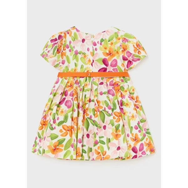MAYORAL DRESS SATIN PRINTED MULTICOLOURED