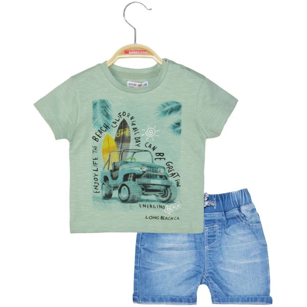 ENERGIERS BABY BOY SET BLUE DENIM