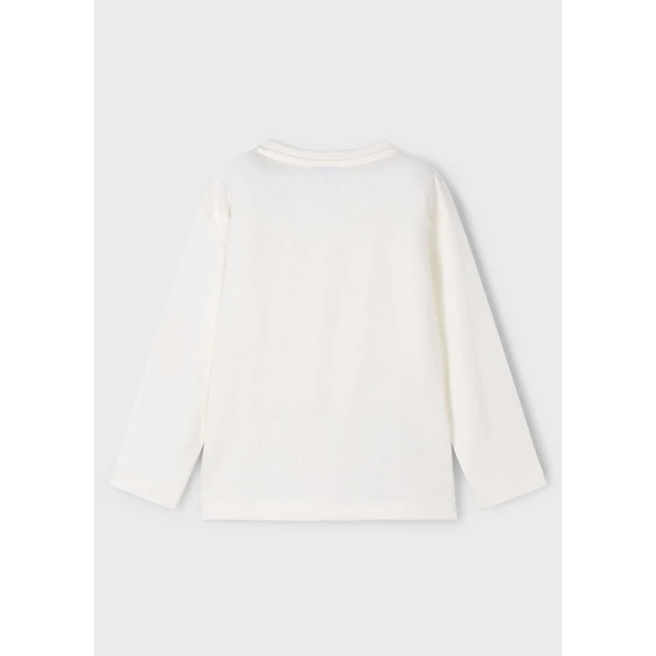 MAYORAL  LONG-SLEEVE T-SHIRTΑΝ INTERACTIVE CREAM 