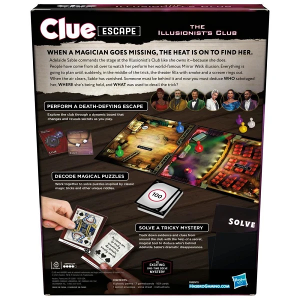 ΕΠΙΤΡΑΠΕΖΙΟ ΠΑΙΧΝΙΔΙ CLUEDO ESCAPE THE ILLUSIONIST CLUB