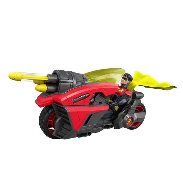 DC COMICS ROBIN MOTOCYCLE WITH 15 cm ACTION FIGURE