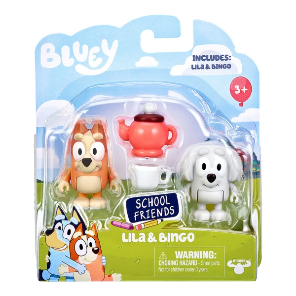 BLUEY - ΣΕΤ 2 ΦΙΓΟΥΡΕΣ 6 εκ. & ΑΞΕΣΟΥΑΡ - BINGO & LILA