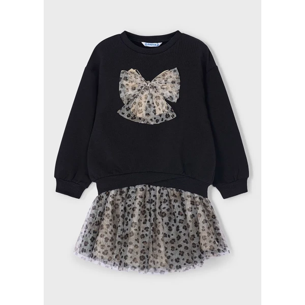 MAYORAL SET SKIRT TULLE FANTASY BLACK 