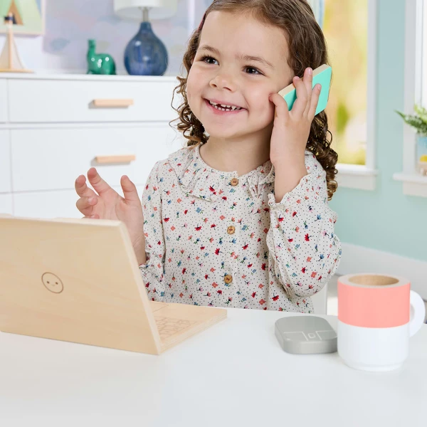 FISHER PRICE WOODEN WORK SET FROM HOME