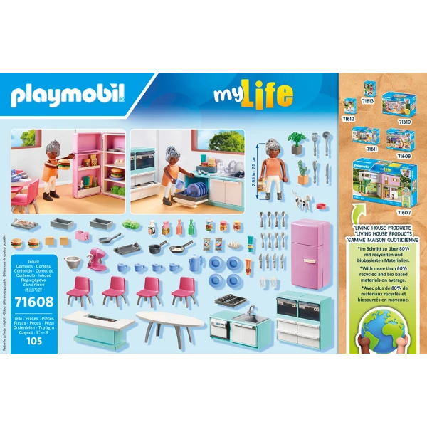 PLAYMOBIL CITY LIFE ΜΟΝΤΕΡΝΑ ΚΟΥΖΙΝΑ ΜΕ ΤΡΑΠΕΖΑΡΙΑ