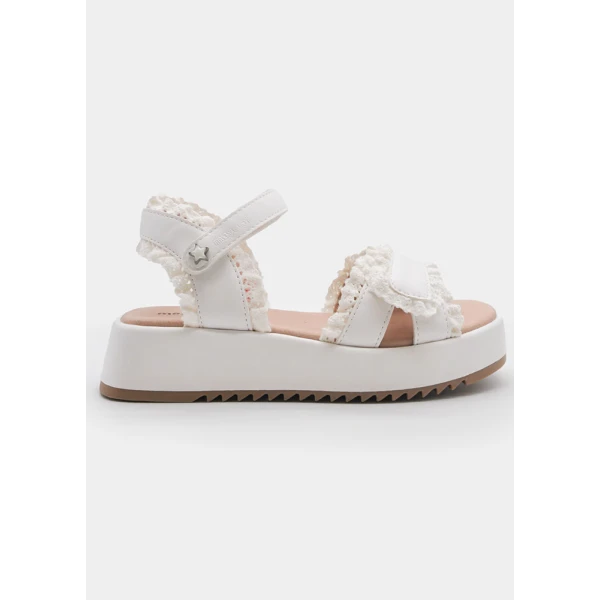 MAYORAL SANDALS PEPLUM WHITE 