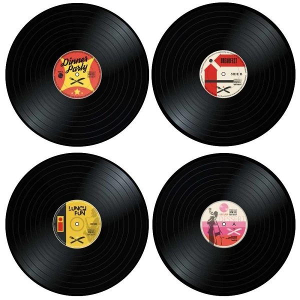 MIKAMAX - ΣΕΤ 4 VINYL ΣΟΥΠΛΑ 37X37 εκ.