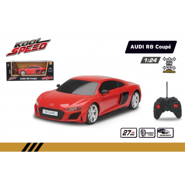 LICENSING CARS REMOTE CONTROL CAR RC 1:24 AUDI R8 COUPE