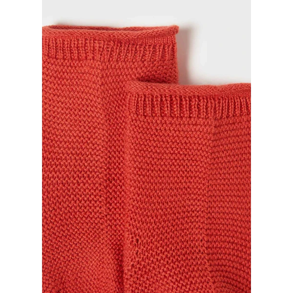 MAYORAL LONG CARDIGAN AND SOCKS ORANGE