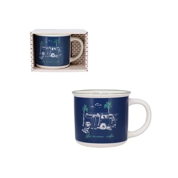 KIUB ROAD TRIP MUG 355ml BLUE IN BOX 