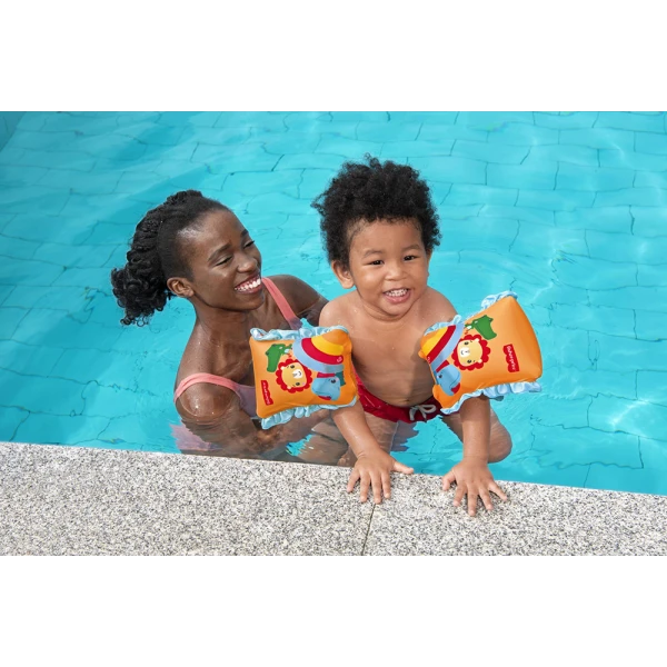 BESTWAY INFLATABLE FABRIC ARM FLOATS FISHER PRICE