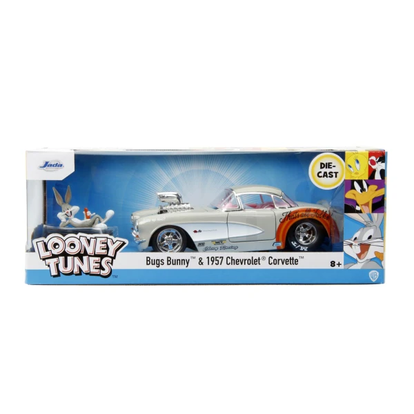 1:24 BUGS BUNNY & 1957 CHEVROLET CORVETTE CAR