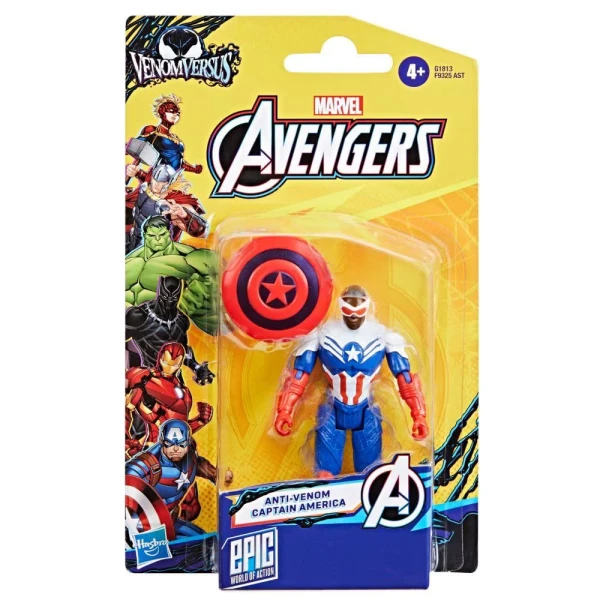 AVENGERS VENOM VERSUS FIGURE ANTI-VENOM CAPTAIN AMERICA