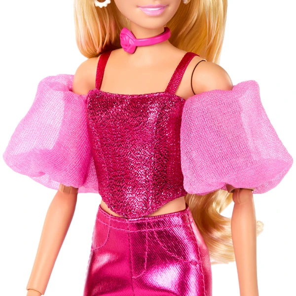 ΚΟΥΚΛΑ BARBIE DELUXE STYLE METALLICS - ΡΟΖ ΣΥΝΟΛΟ
