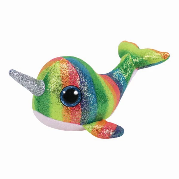 TY BEANIE BOOS PLUSH WHALE UNICORN 40 cm