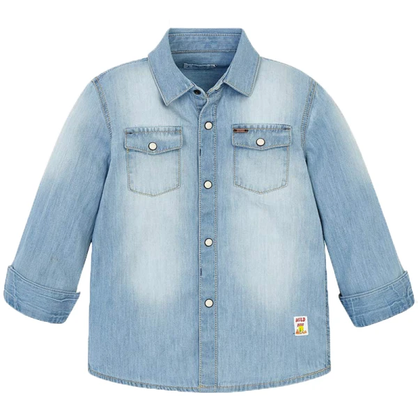 MAYORAL LONG SLEEVES SHIRT LIGHT DENIM
