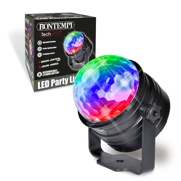 BONTEMPI DISCO LIGHT MAGIC BALL WITH REMOTE CONTROL
