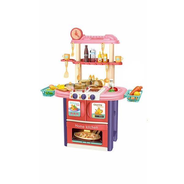 KITCHEN PINK-PURPLE WITH 51 pcs SOUNDS AND LIGHTS