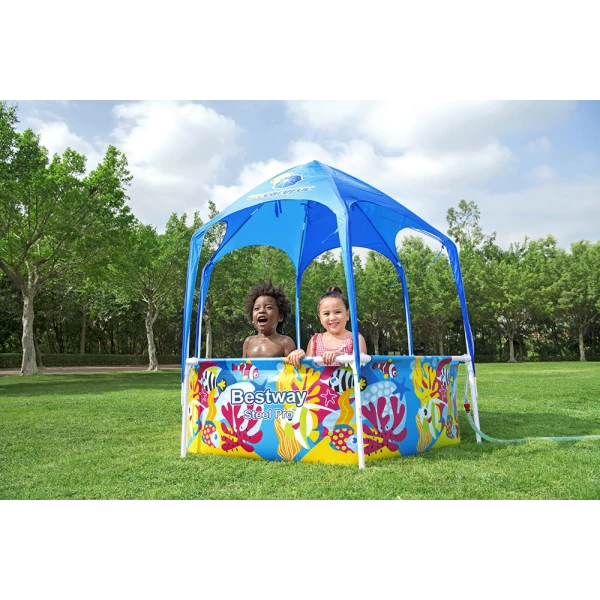 BESTWAY STEEL PRO UV CAREFUL 183X51 cm SPLASH-IN-SHADE PLAY POOL