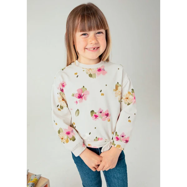 MAYORAL SWEATER PRINTED BEIGE LIGHT