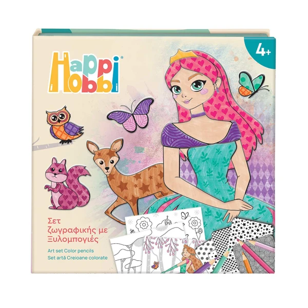 HAPPIHOBBI ART COLORED PENCILS PRINCESSES