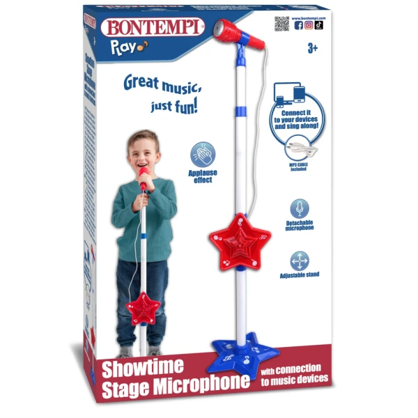 BONTEMPI STAGE MICROPHONE RED/BLUE