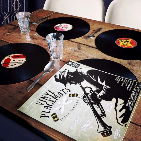 MIKAMAX - ΣΕΤ 4 VINYL ΣΟΥΠΛΑ 37X37 εκ.