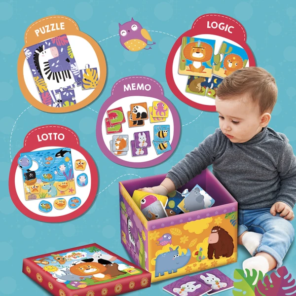 LISCIANI CAROTINA EDUCATIONAL GAMES COLLECTION BABY SUPER BOX